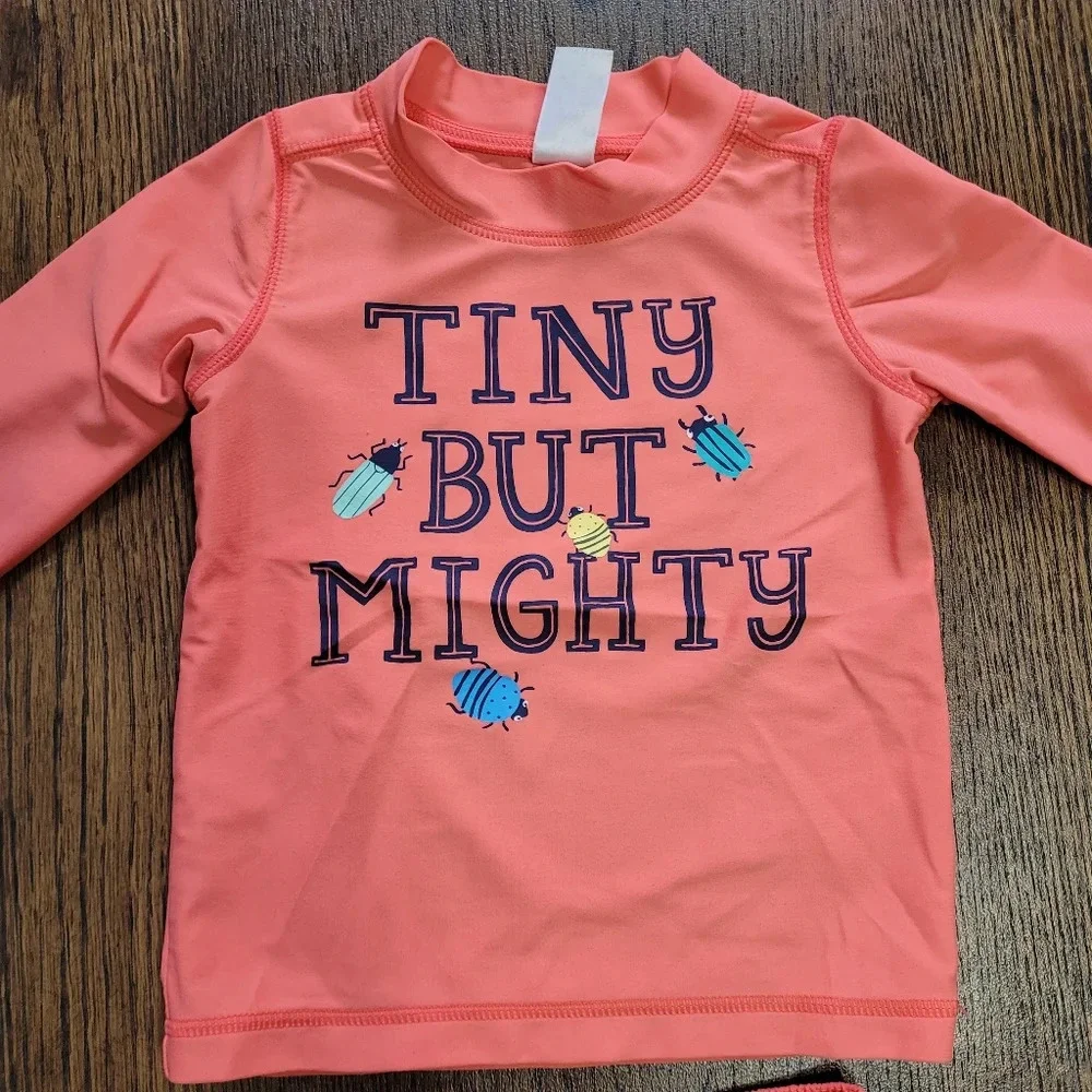 Carter's Tiny But Mighty Rashguard and Swimming Trunks Set Size Boy's 9 Months
